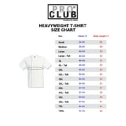Pro Club Mens Heavyweight Cotton Short Sleeve Crew Neck T-Shirt