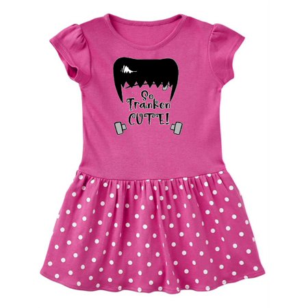 

Inktastic Halloween So Franken Cute Frankenstein Gift Toddler Girl Dress