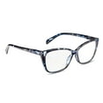 thumbnail image 2 of Equate Women's Orchid Cateye Reading Glasses with Case, Blue Purple Tortoise, +1.50, 2 of 9