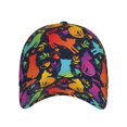 thumbnail image 2 of Yiaed Colorful Cats Print Cap Adjustable Size for Running Workouts and Outdoor Activities All Seasons, 2 of 5