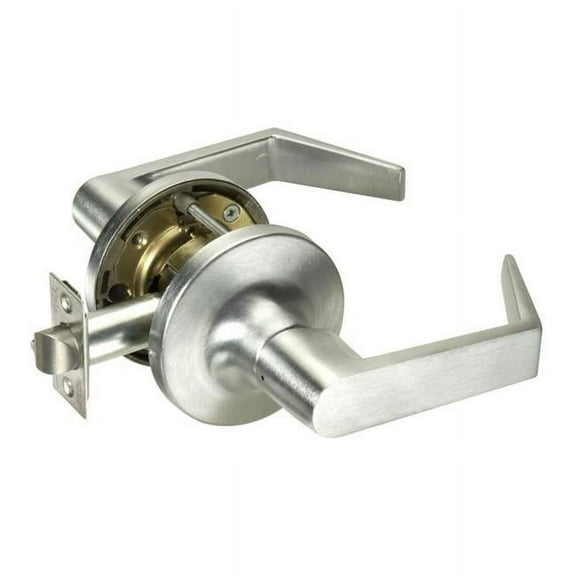 Yale AU5401LN626 2.75 in. Backset Commercial Passage Augusta Lever Grade 1 Cylindrical Lock, Satin Chrome