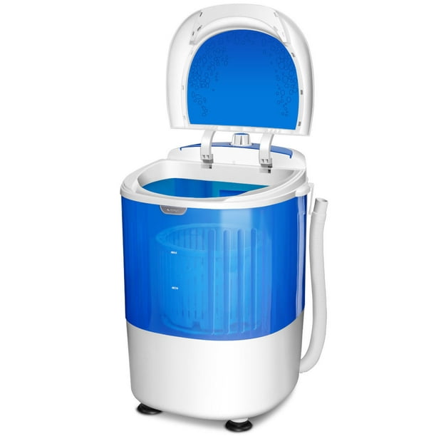 Lave-linge portatif Ã double cuve (6 kg) et essoreuse (4 kg) Costway, Bleu  