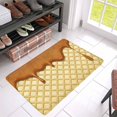 thumbnail image 3 of MKHERT Funny Waffle Chocolate Yummy Dessert Doormat Rug Home Decor Floor Mat Bath Mat 30x18 inch, 3 of 3