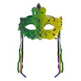 thumbnail image 2 of Xfvqtps Mardi Gras Mask for Women Masquerade Masks Half Face Sequin Carnival Mask for Makeup Performance Ball Party Purple, 2 of 6