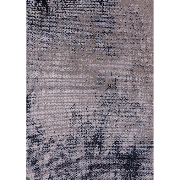 Ahgly Company Machine Washable Indoor Rectangle Industrial Modern Gray Area Rugs, 5' x 7'