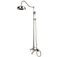 thumbnail image 4 of Kingston Brass  Vintage Clawfoot Tub Faucet Package with Shower Combo Matte Black Matte, 4 of 5