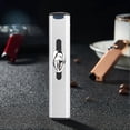 thumbnail image 5 of Mini Portable USB Rechargeable Windproof Electronic Cigarette Lighter for Smoker (Silver), 5 of 5