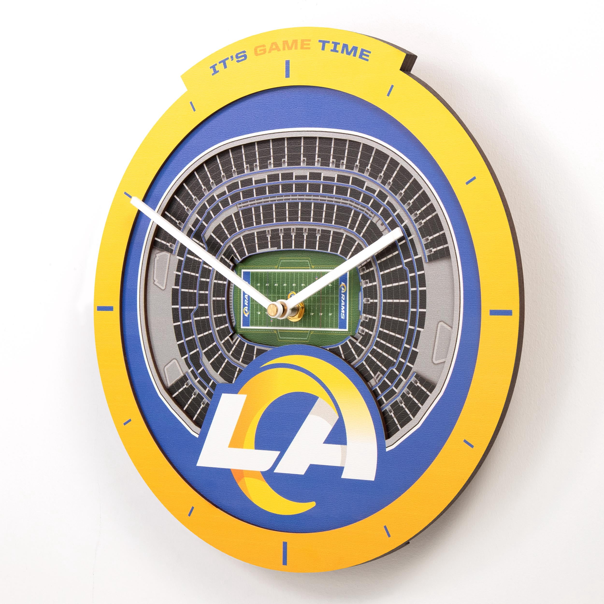 YouTheFan NFL Los Angeles Rams Stadiumview 3D Wall Clock