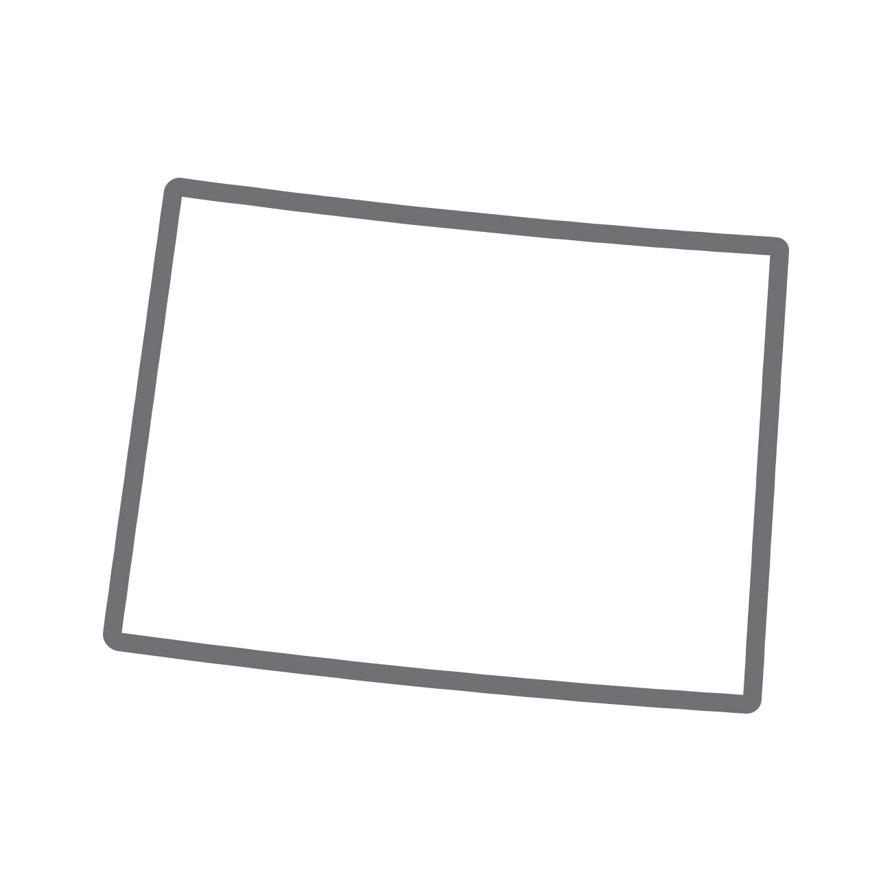Colorado Outline Sticker Decal Die Cut - Self Adhesive Vinyl