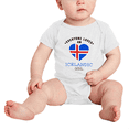 thumbnail image 2 of Everyone Loves an Icelandic Girl Cute Baby Bodysuit (White, 0-3 Months), 2 of 5