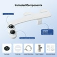 thumbnail image 3 of Ultra-Slim Bidet Attachment Non-Electric Water Bidet Toilet Seat Attachment with Pressure Controls,Retractable Self-Cleaning Dual Nozzles for Frontal & Rear Wash, 3 of 6
