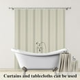 thumbnail image 2 of 72x72 Inch Beige Waffle Fabric Shower Curtain Large Plain Color Simple Bath Curtain Farmhouse Striped Neutral Bohemian Bathtub Curtain for Adults Bathroom Decor Waterproof with Hooks, 2 of 6