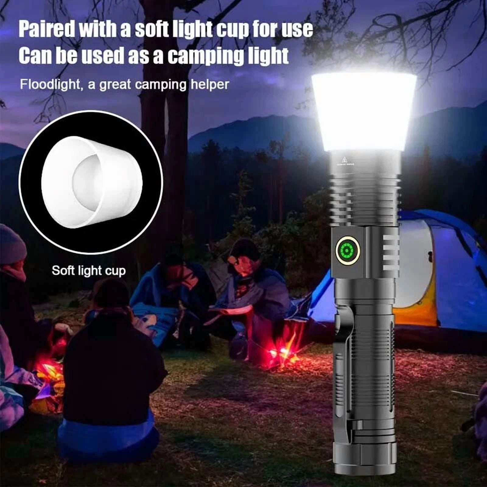 50000000 Lumens Super Bright LED Tactical Flashlight Rechargeable LED Work Light