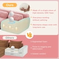 thumbnail image 4 of Aukfa 115" Faux Fur Modular Sectional Sofa, 3-Seater Deep Seat Boneless Couch for Living Room, Pink, 4 of 11