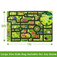 thumbnail image 7 of Assile Car Rug Play Mat Kids Carpet Non-Slip Playmat Rug for Children Baby Bedroom Living Room Nursery Playroom, 5 x 7 feet, Black, 7 of 7