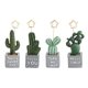 thumbnail image 1 of 6 soportes para tarjetas de mesa con flores, soporte para notas, soporte para fotos de mesa, tarjetas de notas (cactus), 1 of 5
