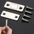 thumbnail image 3 of Pestillos magnéticos para armario, puerta ultrafina, imanes fuertes, tapón adhesivo Invisible, cerradura magnética para cajón, cierre de armario de cocina, 3 of 6