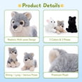 thumbnail image 6 of MorisMos 6 Pack Bulk Wolf Stuffed Animal Set, Cute Stuffed Wolf Toys with Multi-Pose, 6 of 6