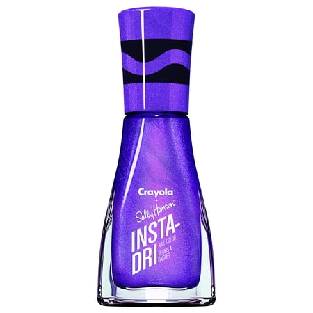 Sally Hansen Nail Hardener - Sally Hansen Insta-Dri Crayola Metallic Nail Polish, Razzmic Berry