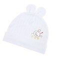 thumbnail image 4 of Gorro de bebé recién nacido, patrón de conejito de algodón, suave, cómodo, lindo gorro infantil para verano y otoño, azul claro, 4 of 5