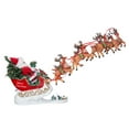 thumbnail image 3 of Kurt Adler Fabriché Musical Santa With 8 Reindeer, 2-Piece Set, 24", 3 of 4