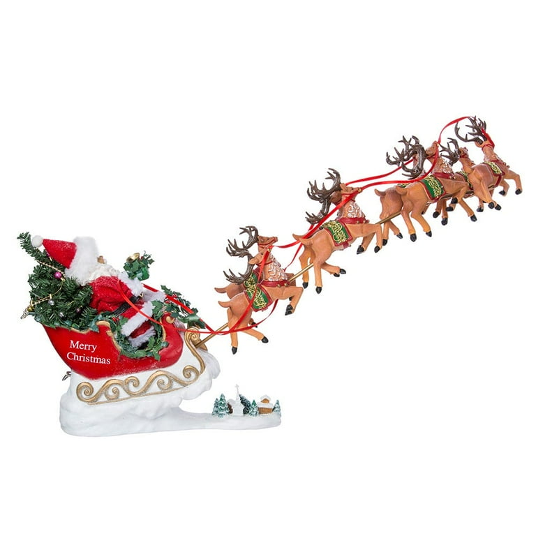 Kurt Adler 10.5" Fabriché Mr. and Mrs. Santa, 2-Piece Set