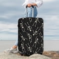 thumbnail image 5 of Salouo Happy Skeletons Dancing Pattern Travel Dust-proof Suitcase Cover, Softside Suitcase Protector Luggage Cover Protector for 18-32inch ,Not Included Suitcase, 5 of 8