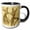 Black/White, variant on 3drose, Studying the Sema Movement, 15oz Two-tone Black Mug