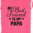 thumbnail image 4 of Inktastic My Best Friend is My Papa with Hearts Boys or Girls Baby Bodysuit, 4 of 5