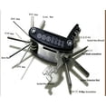 thumbnail image 4 of Motorcycle Multifunction Repair Tool Allen Key Hex Wrench Screwdriver Kit US, 4 of 12