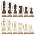 thumbnail image 2 of Magnetic Wooden Chess Set for Adults Kids 15'' Chess Board with Handmade Pieces, Folding Portable Travel Unique Chess Sets Game for Tournament Professional Beginner, 2 of 8