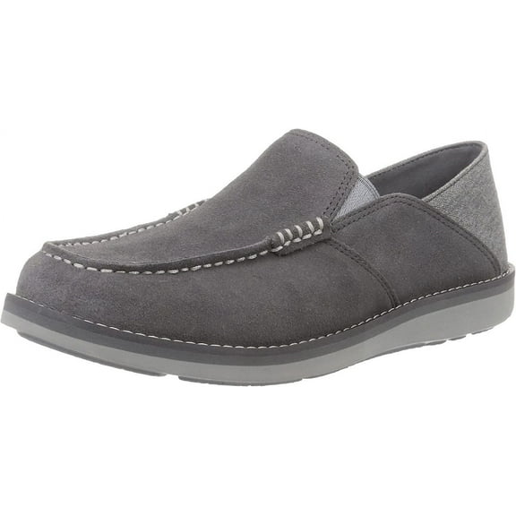 Rockport Men's Tucker Venetian Crush Back Loafer Steel Grey CI8054