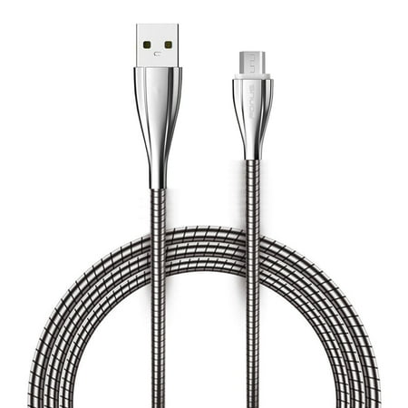 6ft Long USB Cable Charger Power Sync Cord Metal Braided Micro-USB Wire [Zinc Alloy Connectors] [Fast Charge] W8X Compatible With ASUS Zenfone 3 Max - BLU Vivo XL4 XI price history on PriceWatchPro