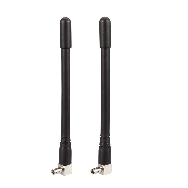 Antena Uxcell GSM/GPRS/WCDMA/LTE 3G 4G 3dBi 700-2700MHz Conector TS9 Macho en Ángulo Derecho Omni-Direccional 2 Pcs