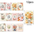 thumbnail image 6 of LGCASL 12 PCS Happy Mother'S Day Cards, Floral Mothers Day Greeting Cards Bulk Assorted Kraft Blank Small Notecards for Mom Women, 12 Designs, 3.94 X 5.91 Inch, 6 of 7