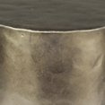 thumbnail image 2 of Caja de almacenamiento cilíndrica de metal plateado Benjara BM242893, 2 of 2