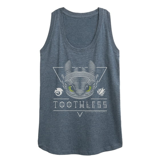 How to Train Your Dragon - Toothless Line Art - Women's Racerback Tank Top