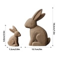 thumbnail image 3 of HCTSHG Rabbit Garden Statue,Outdoor Standing Bunny Sculpture,Lawn and Garden Decor,Easter Standing Bunny Ornament for Home,Living Room,Bedroom,Light Decoration, 3 of 6