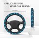 thumbnail image 3 of Fotbe Blue Iceberg Leaf Wolf Funda para Volante Universal de 15 pulgadas, Accesorios para Auto para Hombre y Mujer, Protector de Volante Cómodo para SUV y Sedán, 3 of 6