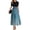 A005_Sky Blue, variant on Womens Maxi Dress Bodycon Summer Casual Crewneck A Line Tiered Floral Dress Flowy Swing Empire Waist Boho Vacation Sundresses