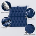 thumbnail image 4 of Pakunoda Porch Swing Cushions 60” X 40” X 5”, 2-3 Seater Bench Cushion with Backrest, Waterproof Replacement Outdoor Cushion with Tie, Blue, 4 of 6