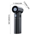 thumbnail image 3 of Ohufall 130000 RPM Violent Turbine Handheld Fan USB Rechargeable Powerful Portable Cooling Fan Long Battery For Outdoor, 3 of 4
