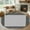 Black Gray, variant on Red Geometric 8ft Round Rug, White Greek Key Design Abstract Modern Art Non-Skid Rubber Backing Large Area Rugs - Living Room Bedroom Home Office, Indoor Floor Mat Carpets Washable Rug