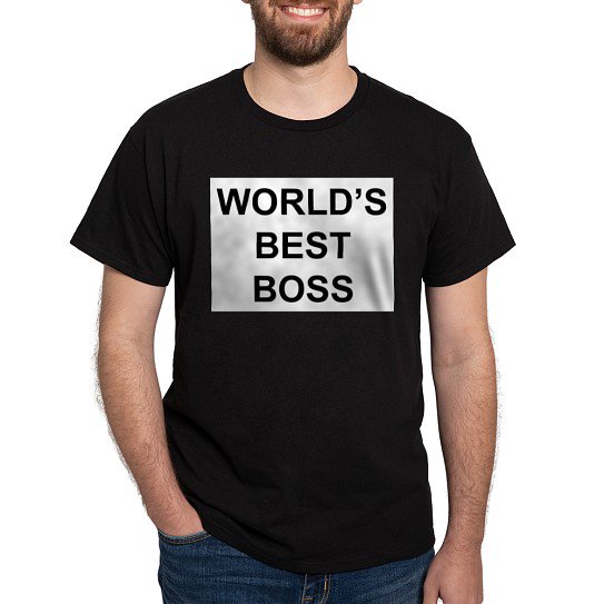 CafePress - World's Best Boss Light T Shirt - Men's Classic Cotton T-Shirts
