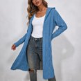 thumbnail image 5 of Enjoytime Fall Winter Long Cardigans for Women Long Sleeve Open Front Hooded Knit Coat Warm Cozy Casual Oversized Outerwear with Pockets, 5 of 6