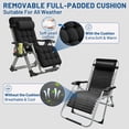 thumbnail image 4 of Silla Zero Gravity YOMIFUN Oversized XL Lounge negra, 4 of 7