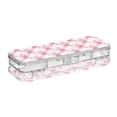thumbnail image 2 of Plastic Pencil Box Large Capacity Pencil Boxes Clear Boxes with Snap-Tight Lid Stylish Office Supplies Storage Organizer Box Bows and Wildflowers Pattern, 2 of 7