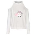 thumbnail image 4 of CEHVOM Mode Femme Décontractée Manches Longues Imprimé Saint-Valentin Col Rond Haut/chemise Liquidation, 4 of 4
