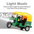 thumbnail image 3 of Tricycle en Alliage Voiture à Rétrofriction avec Lumière et Musique Modèle Jouet, 3 of 5