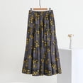 thumbnail image 2 of WRKEKC Flowy Skirts for Women Boho Floral Print Elastic Waist Beach Skirt with Ruffle Trim and Lightweight, 2 of 5